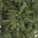9'Hx70"W PE Elizabeth Pine Multi Color LED-Lighted Artificial Christmas Tree w/Stand -Green - C120909