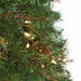 9'Hx46"W Mixed Needle Pine With Pinecone & Twigs Artificial Christmas Tree, LED Pre-Lit -Green - C130034