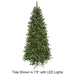 6'6"Hx42"W Fluff-Free Monroe Pine Artificial Christmas Tree, LED Pre-Lit -Green - C130194