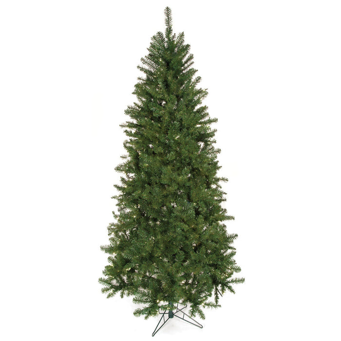 7'6"Hx46"W Fluff-Free Monroe Pine Artificial Christmas Tree, Unlit -Green - C130200