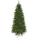 7'6"Hx46"W Fluff-Free Monroe Pine Artificial Christmas Tree, Unlit -Green - C130200