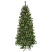 7'6"Hx46"W Fluff-Free Monroe Pine Artificial Christmas Tree, LED Pre-Lit -Green - C130204