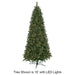 15'Hx82"W Fluff-Free Monroe Pine LED-Lighted Artificial Christmas Tree w/Stand -Green - C130234