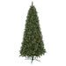 10'Hx58"W Fluff-Free Monroe Pine Artificial Christmas Tree, LED Pre-Lit -Green - C130214