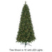15'Hx82"W Fluff-Free Monroe Pine Artificial Christmas Tree, LED Pre-Lit -Green - C130234