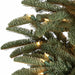 12'Hx85"W PE Arizona Fir Artificial Christmas Tree, LED Pre-Lit -Green - C130354