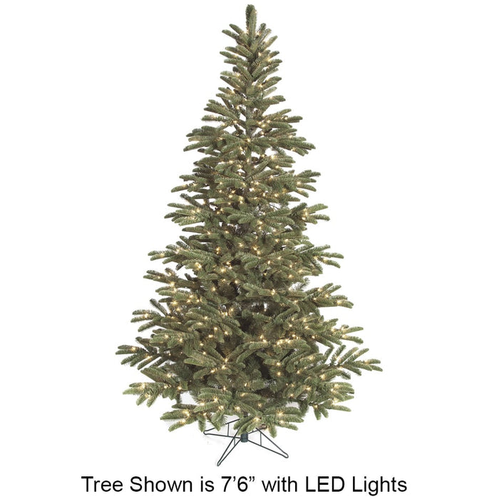12'Hx85"W PE Arizona Fir LED-Lighted Artificial Christmas Tree w/Stand -Green - C130354