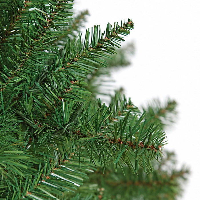 10'Hx75"W Fluff-Free Monroe Pine Artificial Christmas Tree, Unlit -Green - C130370
