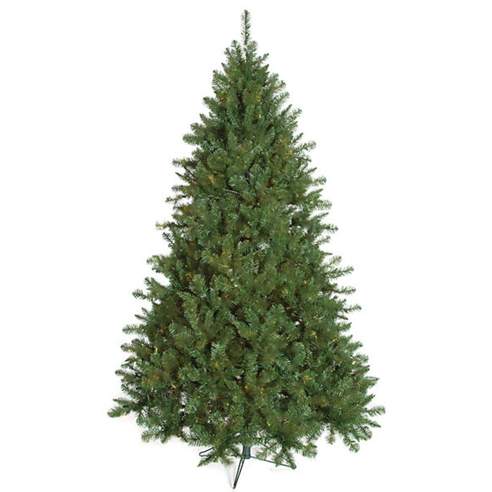 7'6"Hx57"W Fluff-Free Monroe Pine Artificial Christmas Tree, Unlit -Green - C130360