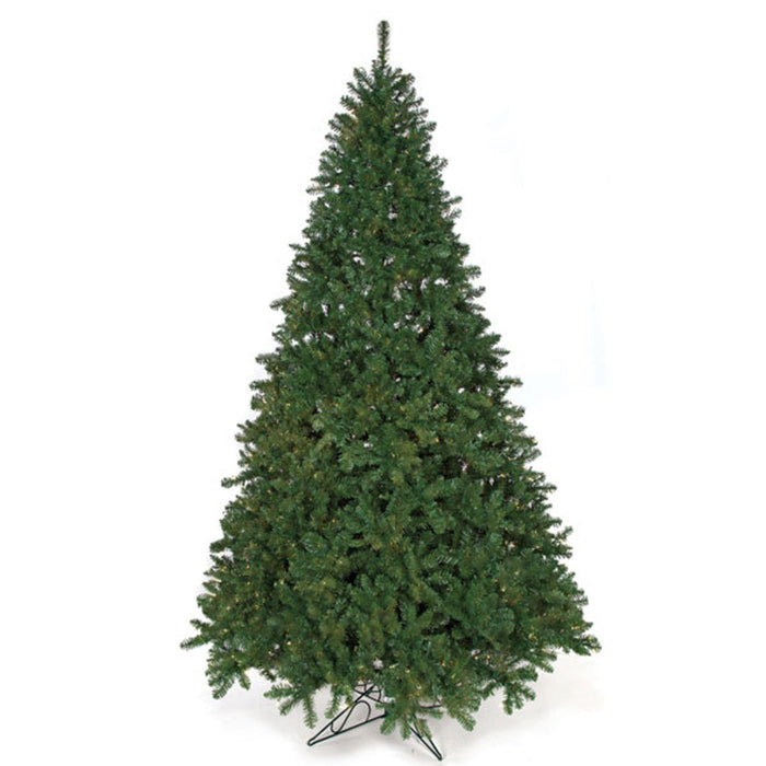 10'Hx75"W Fluff-Free Monroe Pine Artificial Christmas Tree, Unlit -Green - C130370