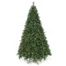 10'Hx75"W Fluff-Free Monroe Pine Artificial Christmas Tree, LED Pre-Lit -Green - C130374