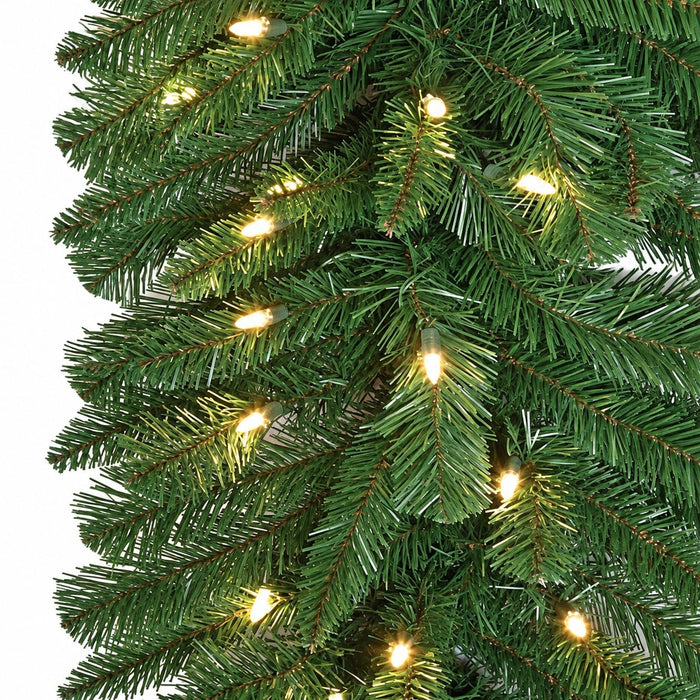 9'Lx16"W Monroe Pine Artificial Garland, LED Pre-Lit -Green (Pack of 2) - C130454
