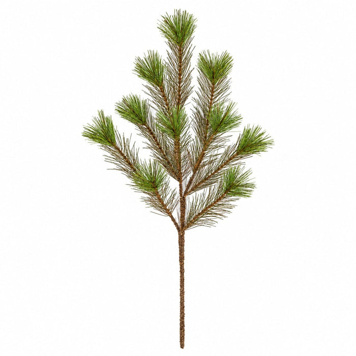 28" IFR Artificial PVC Pine Stem -Green (Pack of 12) - C131580