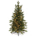 42"Hx22"W PE Macallan Pine LED-Lighted Artificial Tree w/Stand -Green - C142514