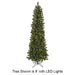 7'6"Hx34"W Virginia Pine LED-Lighted Artificial Christmas Tree w/Stand -Green - C143314