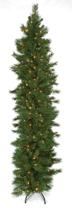 5'Hx40"W Flat Noble Multi Color LED-Lighted Artificial Christmas Tree w/Stand -Green - C150679