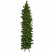 5'Hx40"W Flat Noble Artificial Christmas Tree, LED Pre-Lit (Multicolor) -Green - C150679