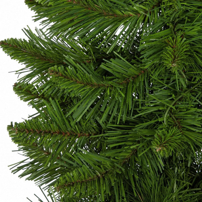 7'6"Hx35"W Christmas Pine Artificial Christmas Tree, Unlit -Green - C160710