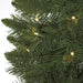 6'Hx24"W Christmas Pine LED-Lighted Artificial Christmas Tree w/Stand -Green - C160708