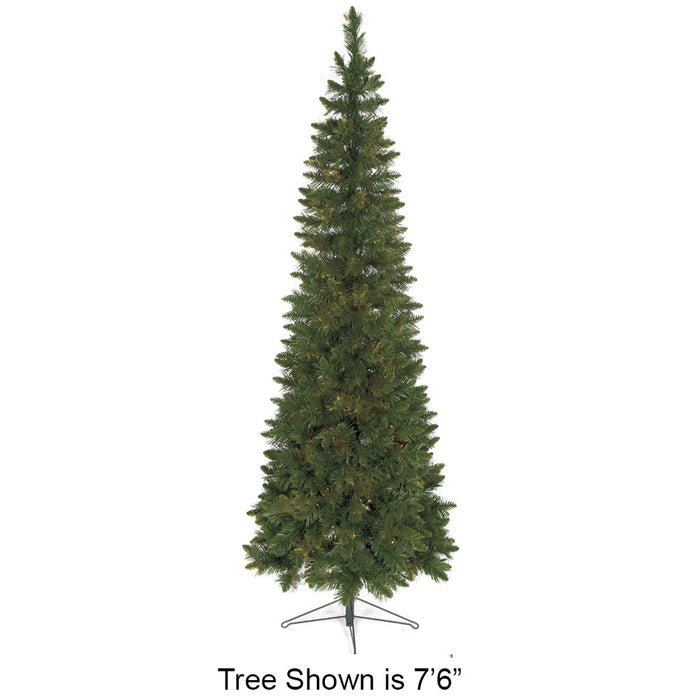 7'6"Hx35"W Christmas Pine Artificial Christmas Tree, Unlit -Green - C160710