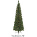 7'6"Hx35"W Christmas Pine Artificial Christmas Tree, Unlit -Green - C160710