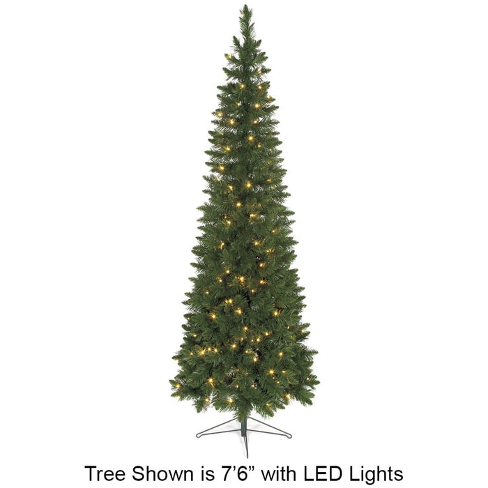 7'6"Hx35"W Christmas Pine Artificial Christmas Tree w/Stand -Green - C160710