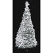 4'Hx21"W Flocked Pop Up Holly Artificial Christmas Tree w/Stand -White/Green - C161200