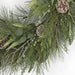 36" Artificial Mixed Pine, Bay Leaf, Juniper, Cedar & Pinecone Wreath -Green/Brown - C170000