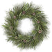 36" Artificial Mixed Pine, Bay Leaf, Juniper, Cedar & Pinecone Wreath -Green/Brown - C170000