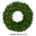 36" Artificial Mixed Pine, Pinecone, & Berry Hanging Wreath -Green/Red - C170015