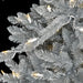 12'Hx59"W Matte Silver Artificial Christmas Tree, LED Pre-Lit -Silver/Iridescent - C180654