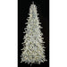 9'Hx50"W Matte Silver LED-Lighted Artificial Christmas Tree w/Stand -Silver/Iridescent - C171194