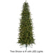 9'Hx46"W PE Douglas Fir LED-Lighted Artificial Christmas Tree w/Stand -Green - C171254