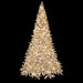 9'Hx60"W Flocked Arctic Pine Artificial Christmas Tree, C7 & LED Pre-Lit (Multi-Mode) -White - C180419