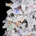 9'Hx60"W Flocked Arctic Pine Artificial Christmas Tree, C7 & LED Pre-Lit (Multi-Mode) -White - C180419