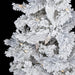 9'Hx60"W Flocked Arctic Pine Artificial Christmas Tree, C7 & LED Pre-Lit (Multi-Mode) -White - C180419