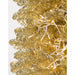 15'Hx80"W Tinsel Sparkling Champagne Artificial Christmas Tree, Micro LED Pre-Lit -Champagne - C183304