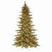 9'Hx61"W Tinsel Sparkling Champagne Artificial Christmas Tree, Micro LED Pre-Lit -Champagne - C180824