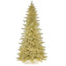 12'Hx75"W Sparkling Champagne Tinsel Crab LED-Lighted Artificial Christmas Tree w/Stand -Champagne - C180844