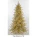 5'Hx43"W Sparkling Champagne Tinsel Crab LED-Lighted Artificial Christmas Tree w/Stand -Champagne - C180934