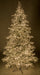 7'6"Hx50"W Snowed Polaris Multi Functional Crab LED-Lighted Artificial Christmas Tree w/Stand -White - C181004