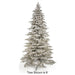 12'Hx79"W Flocked Polaris Artificial Christmas Tree, Micro LED Pre-Lit (Warm White, Multi-Mode) -White - C181024