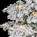 9'Hx60"W Heavy Flocked Blizzard Artificial Christmas Tree, C7 & LED Pre-Lit -White - C181184
