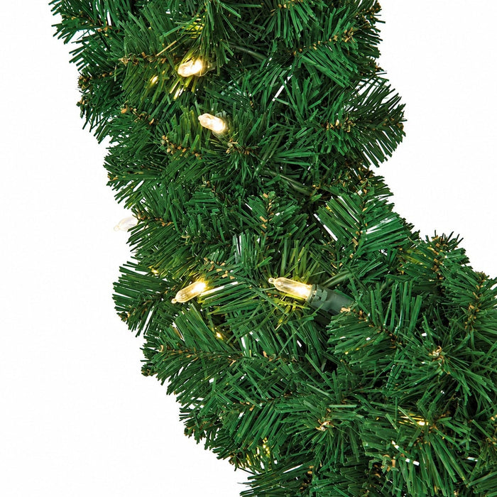 7' Cactus Artificial Christmas Tree, LED Pre-Lit -Green - C183024