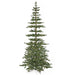 9'x55"W PE Slim Hartford Artificial Christmas Tree, Micro LED Pre-Lit -Green - C-220464