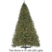 12'Hx102"W Virginia Pine Artificial Christmas Tree w/Stand -Green - C161410