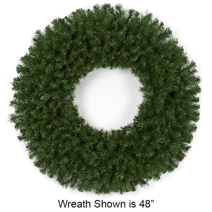 60" Artificial Virginia Pine Hanging Wreath -Green - C4380