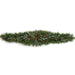 6'Wx16"H Artificial Mixed Pine, Bay Leaf, Juniper, Cedar & Pinecone Mantel Swag -Green - C60720