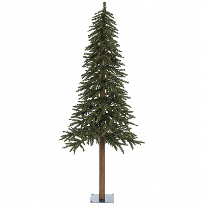 6'Hx29"W Natural Trunk Alpine Artificial Tree, Unlit -Green - C6260