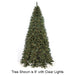 9'Hx62"W Half-Tree/Wall Fir LED-Lighted Artificial Christmas Tree w/Stand -Green - C70074